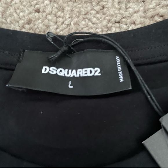 Dsquared 2 men's black t shirt large - Picture 3 of 7